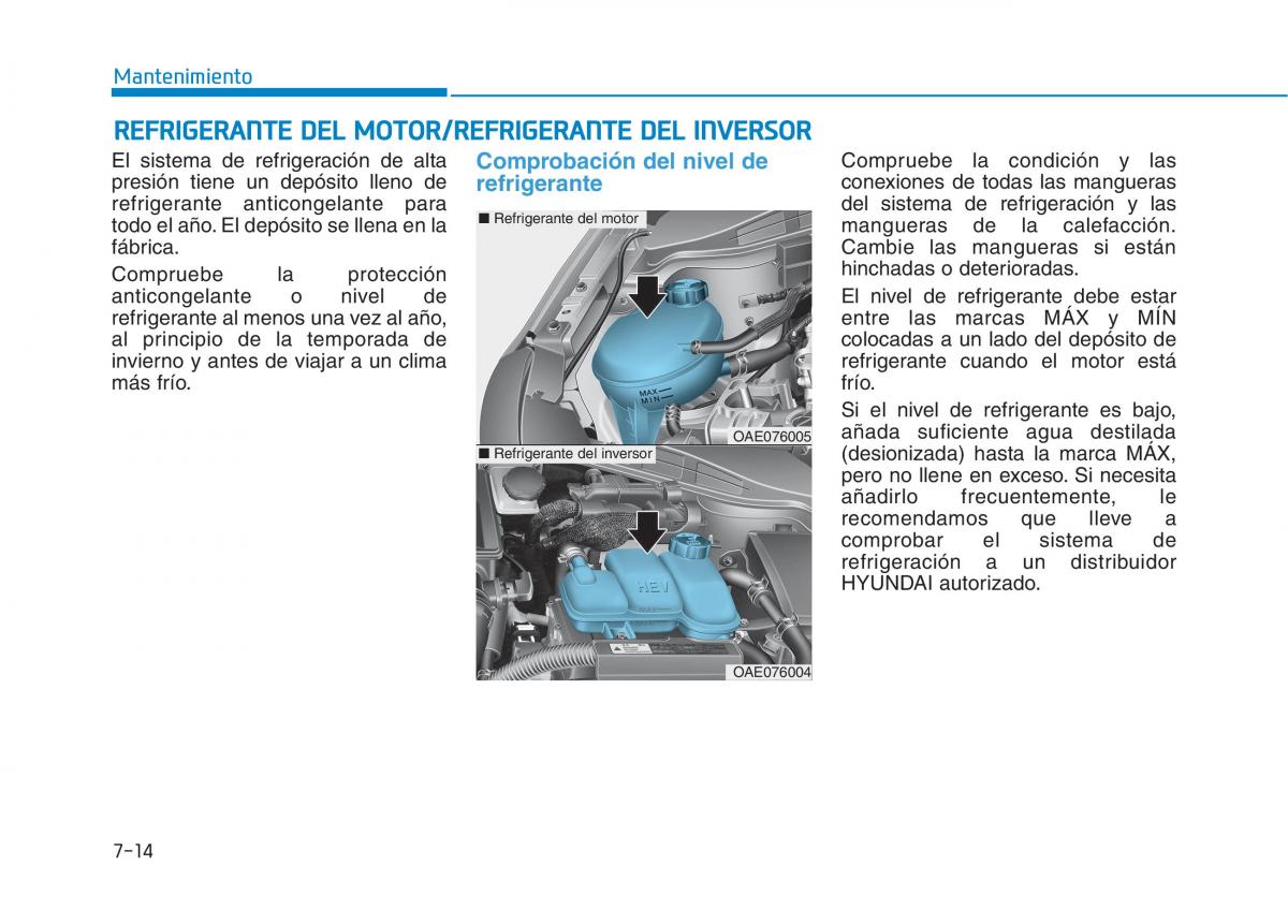 Hyundai Ioniq Hybrid manual del propietario / page 559