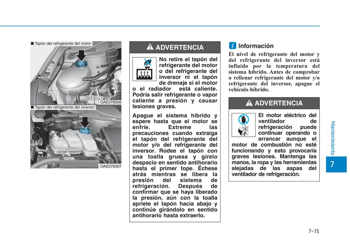 Hyundai Ioniq Hybrid manual del propietario / page 560