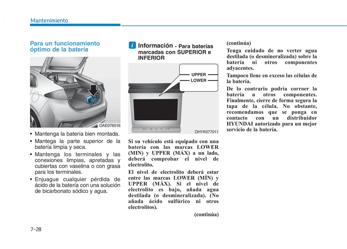 Hyundai Ioniq Hybrid manual del propietario / page 573