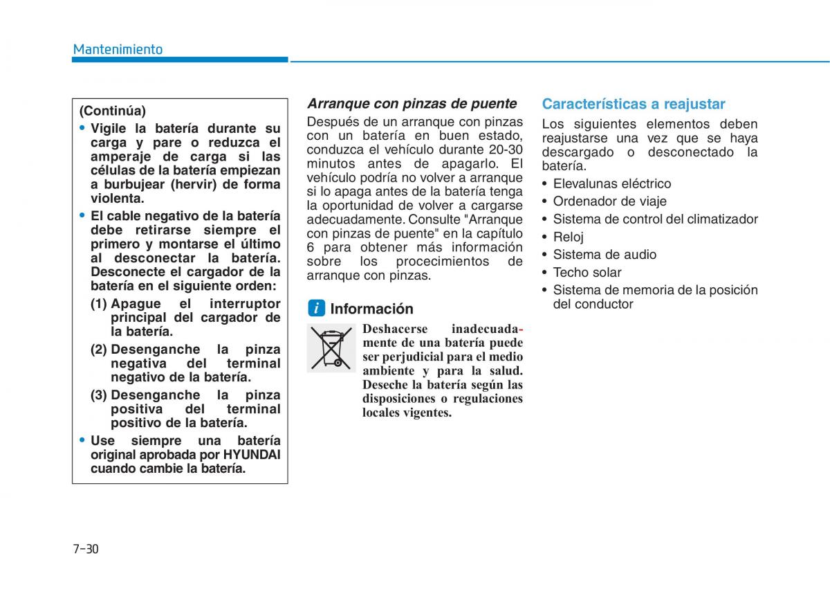 Hyundai Ioniq Hybrid manual del propietario / page 575