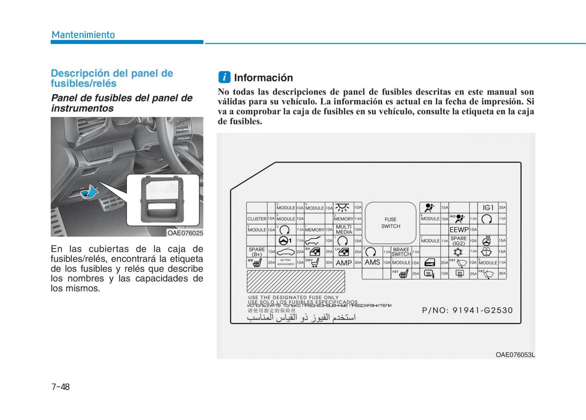 Hyundai Ioniq Hybrid manual del propietario / page 593