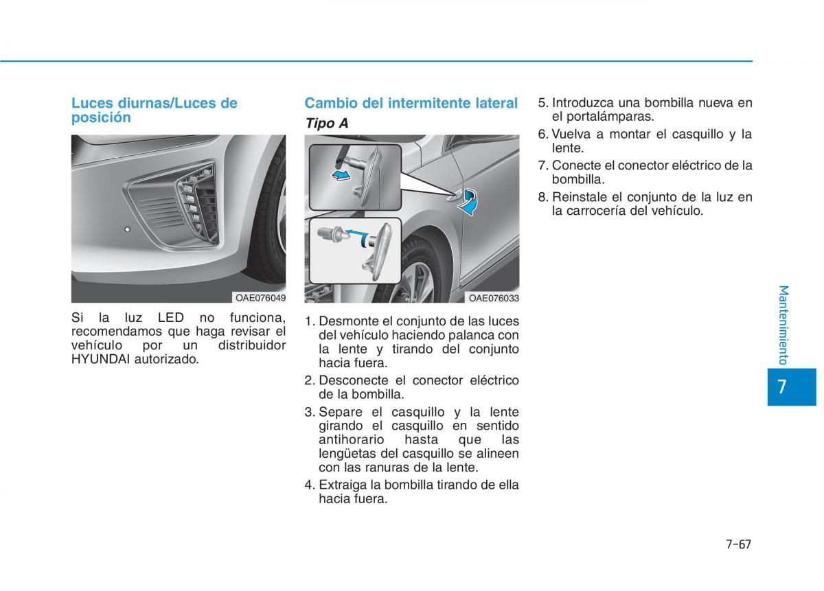 Hyundai Ioniq Hybrid manual del propietario / page 612