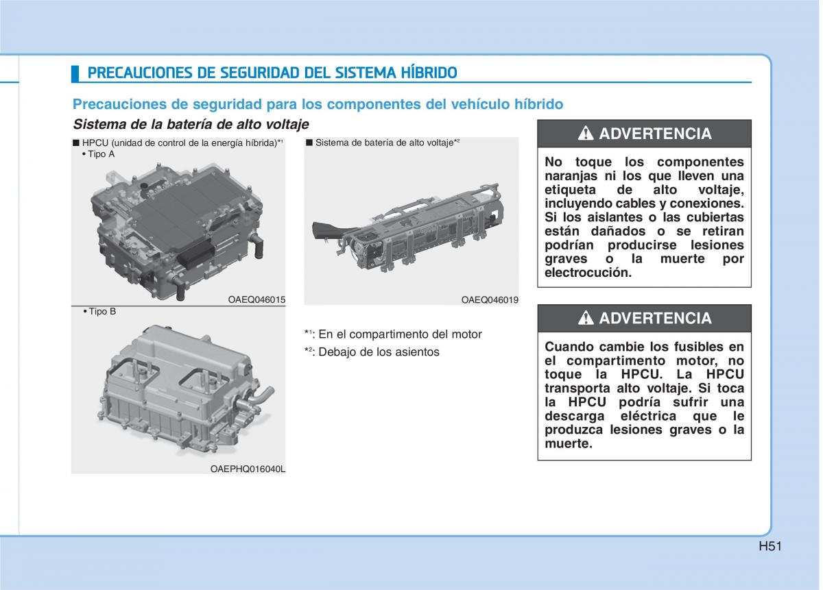 Hyundai Ioniq Hybrid manual del propietario / page 62