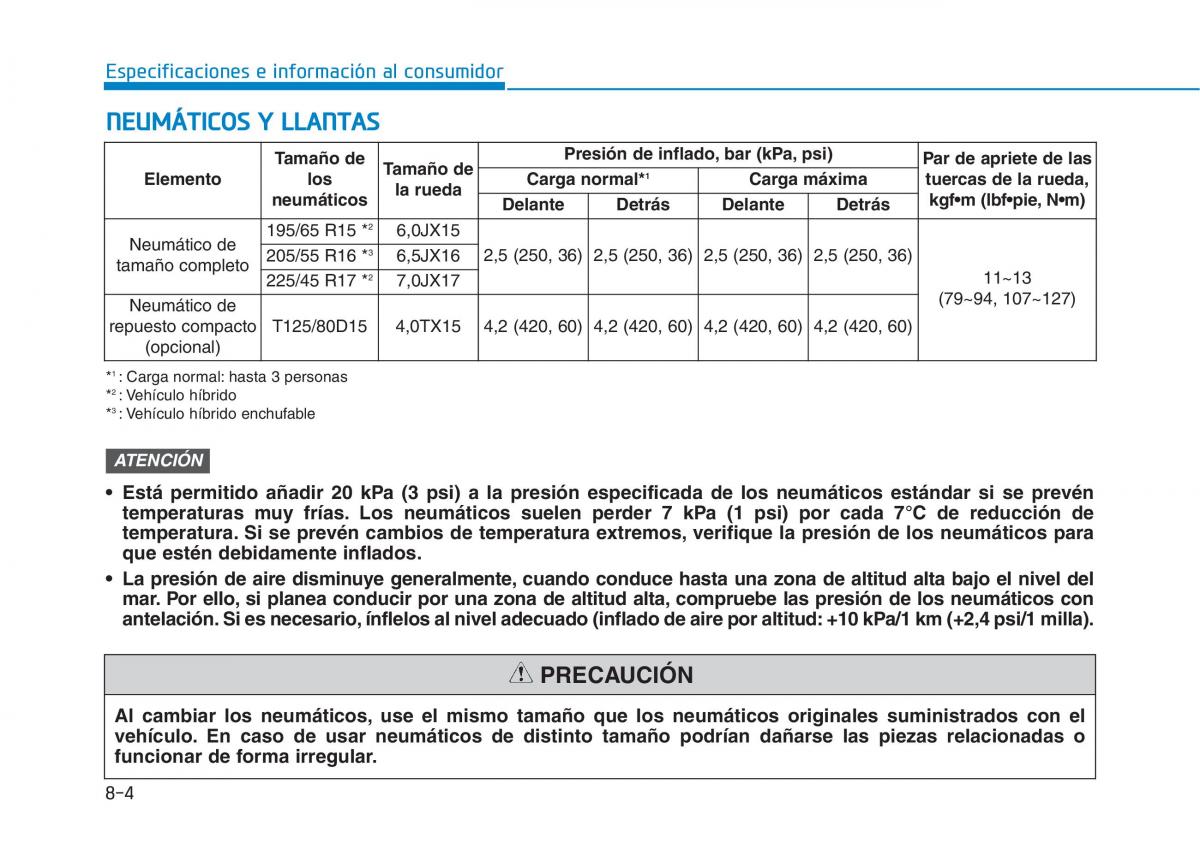 Hyundai Ioniq Hybrid manual del propietario / page 637