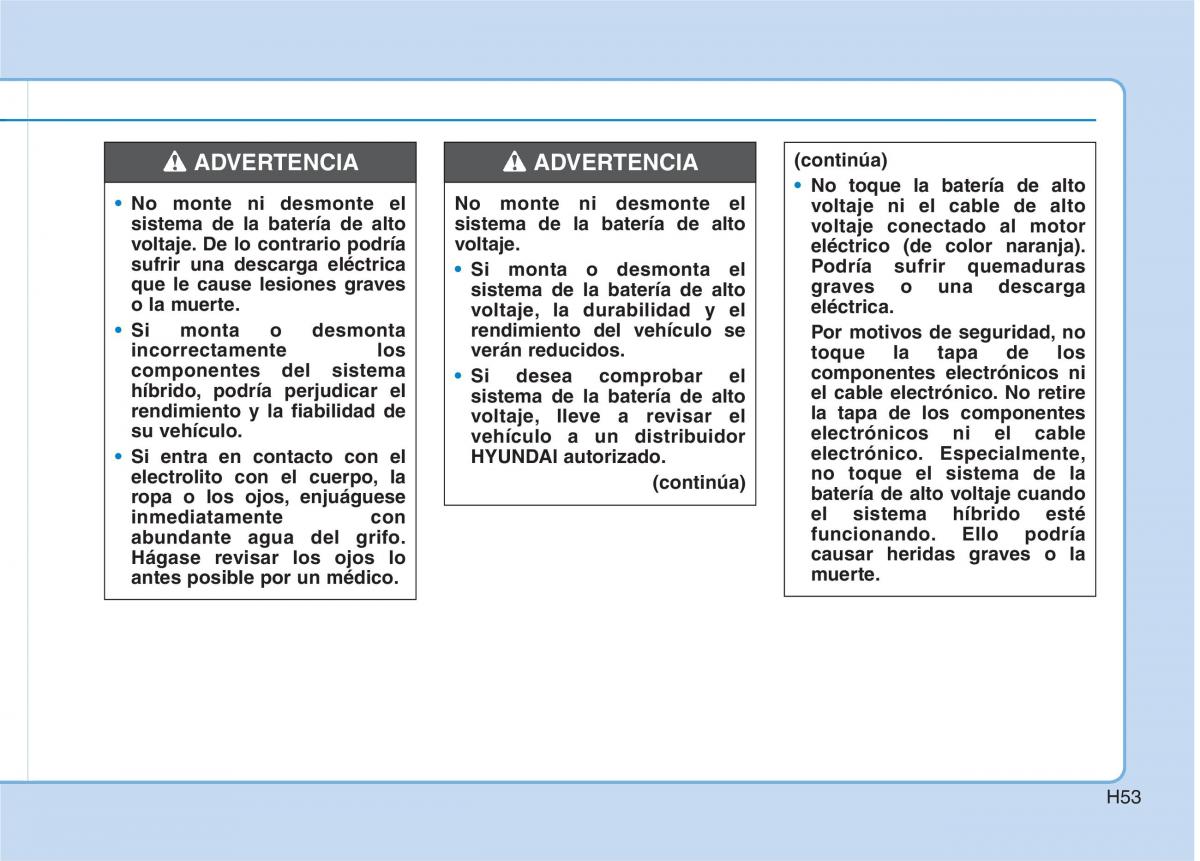 Hyundai Ioniq Hybrid manual del propietario / page 64