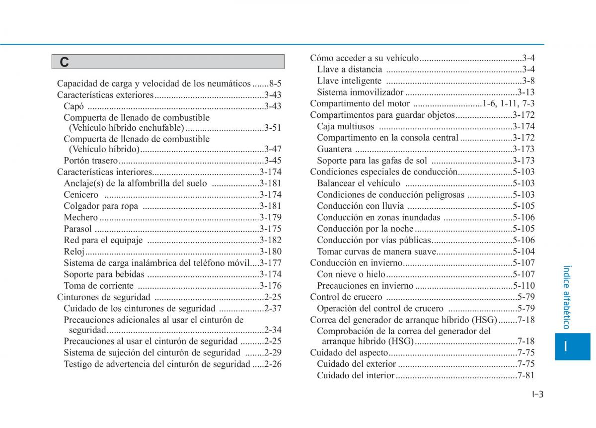 Hyundai Ioniq Hybrid manual del propietario / page 646