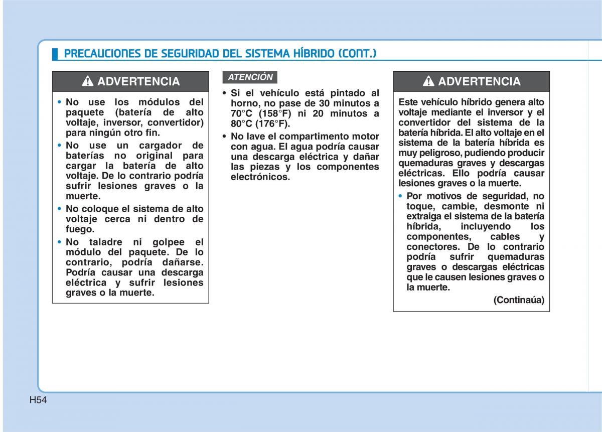 Hyundai Ioniq Hybrid manual del propietario / page 65