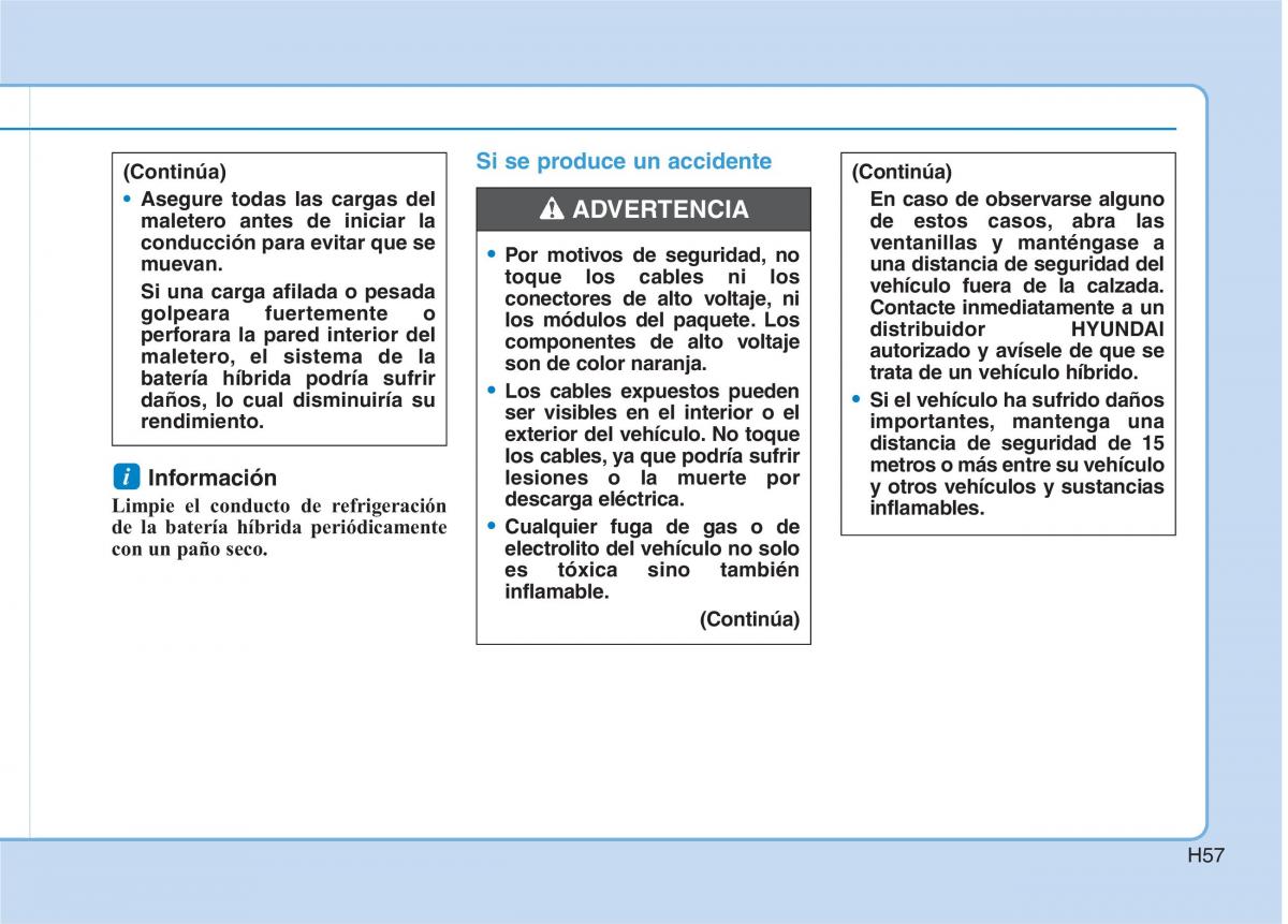 Hyundai Ioniq Hybrid manual del propietario / page 68