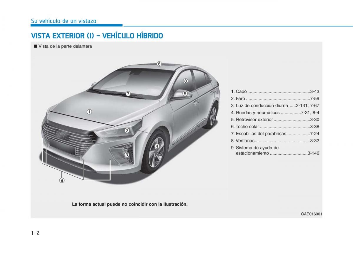 Hyundai Ioniq Hybrid manual del propietario / page 72