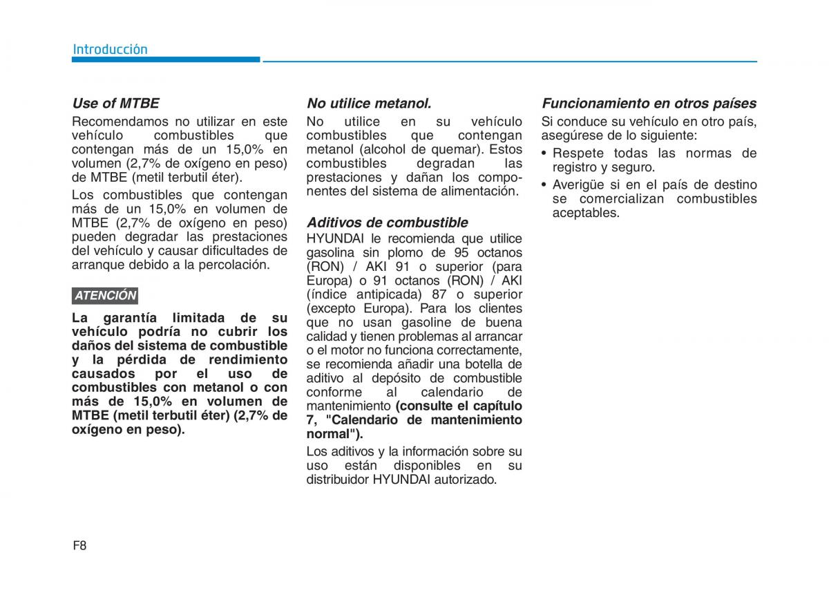 Hyundai Ioniq Hybrid manual del propietario / page 8