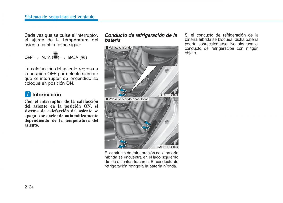 Hyundai Ioniq Hybrid manual del propietario / page 105