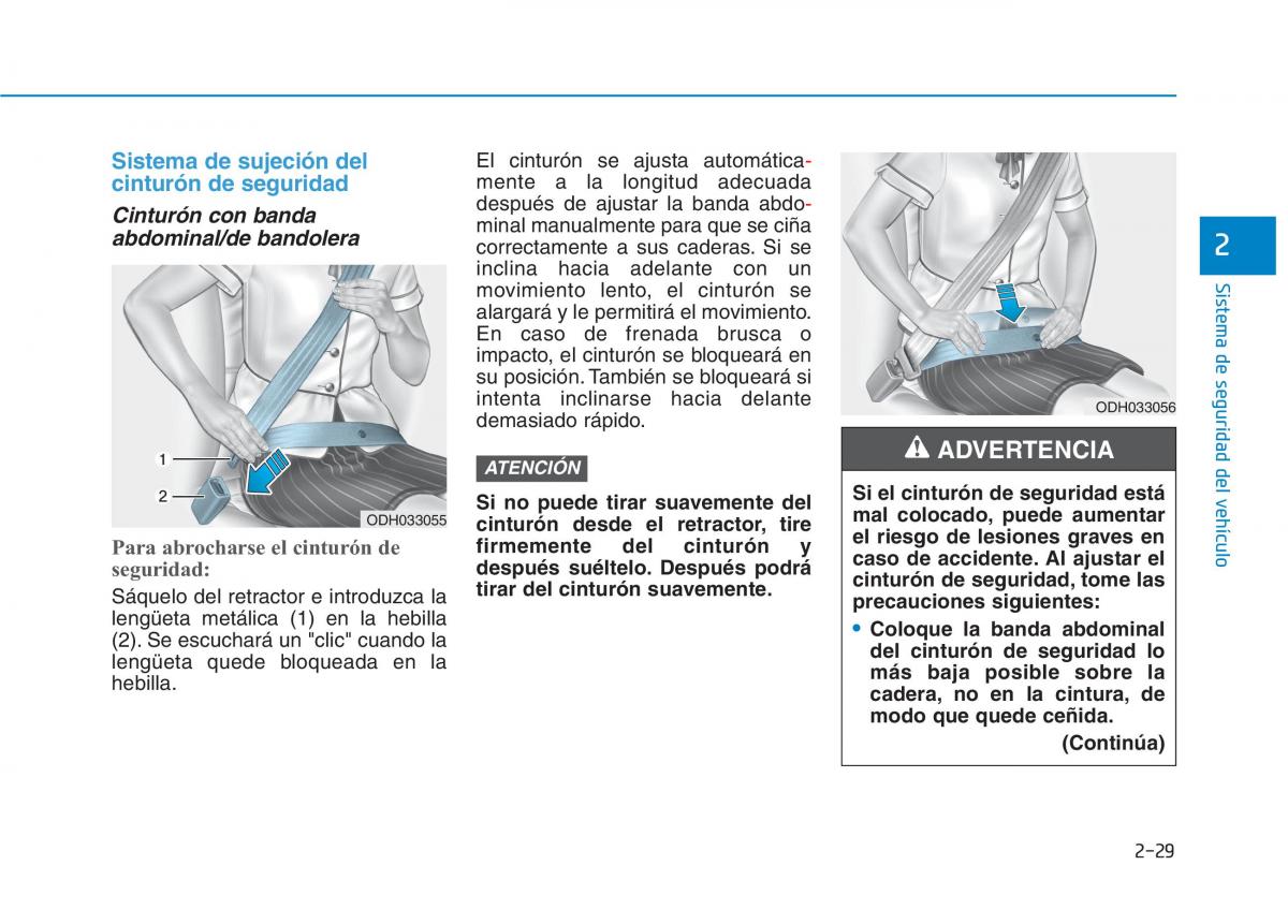 Hyundai Ioniq Hybrid manual del propietario / page 110