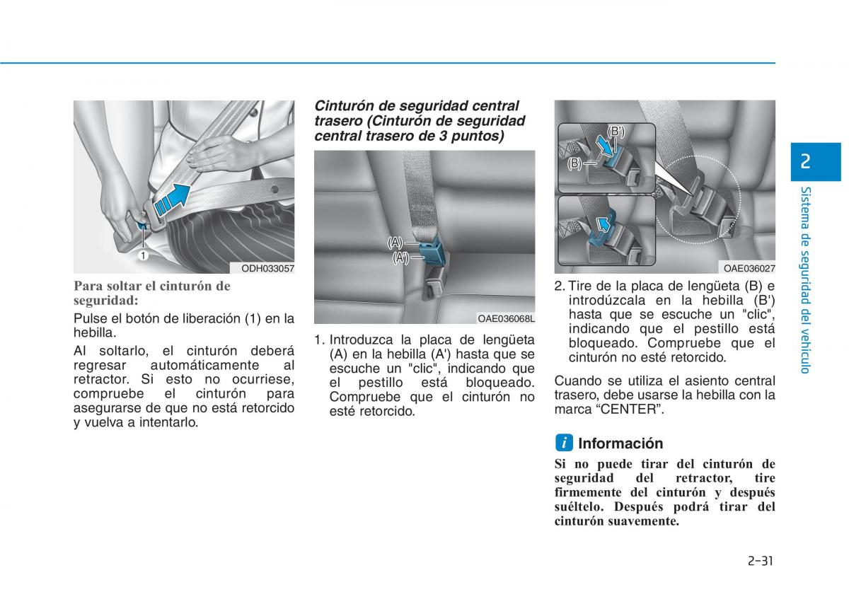 Hyundai Ioniq Hybrid manual del propietario / page 112