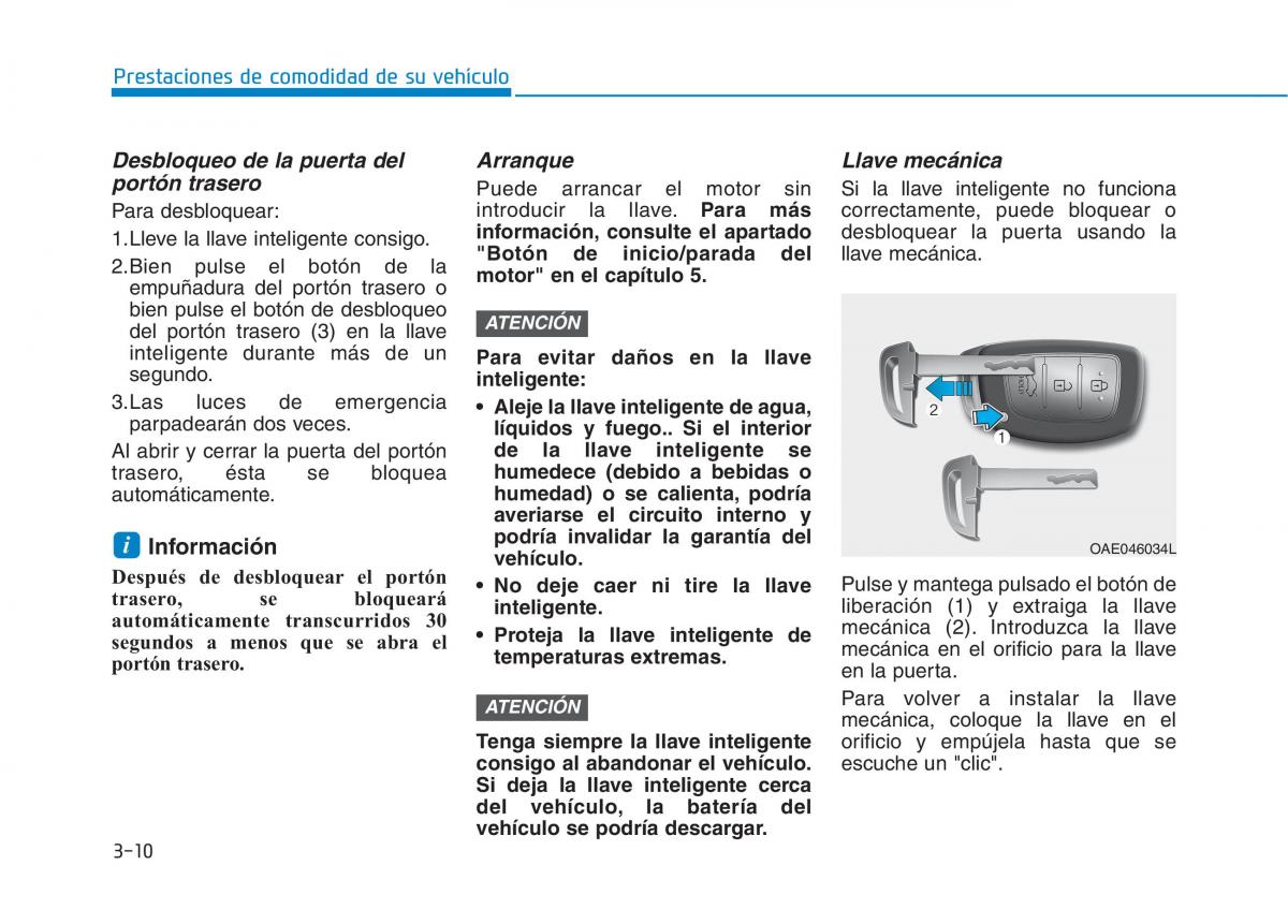 Hyundai Ioniq Hybrid manual del propietario / page 165