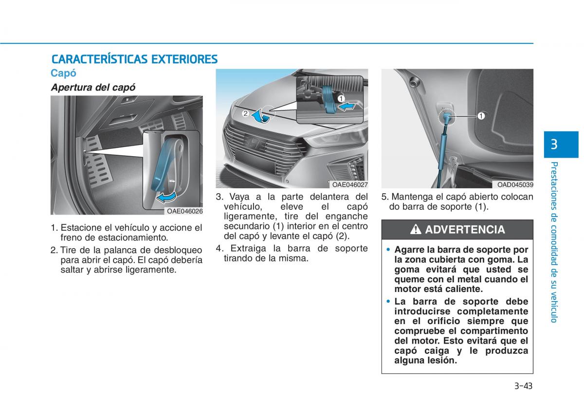 Hyundai Ioniq Hybrid manual del propietario / page 198