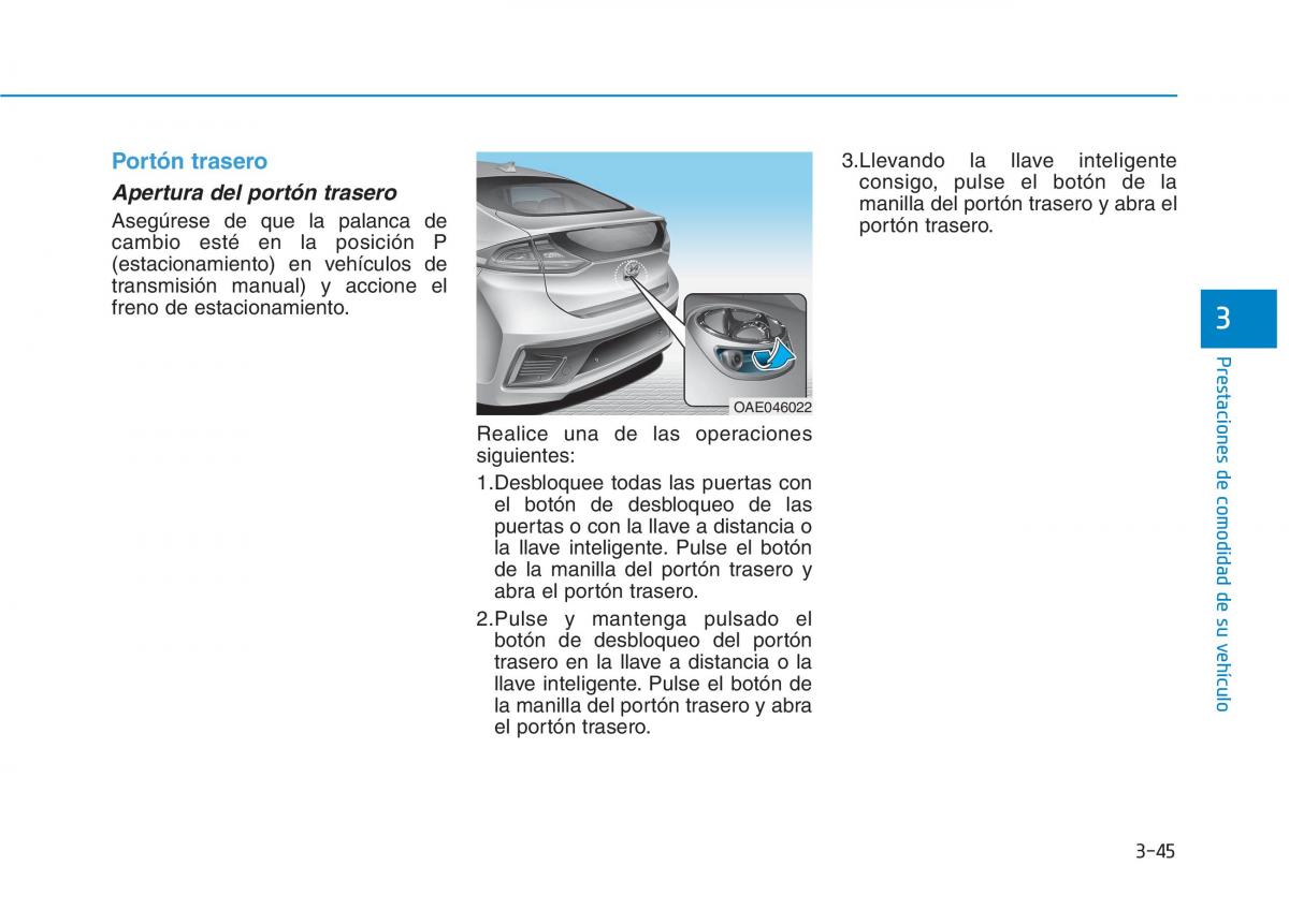 Hyundai Ioniq Hybrid manual del propietario / page 200