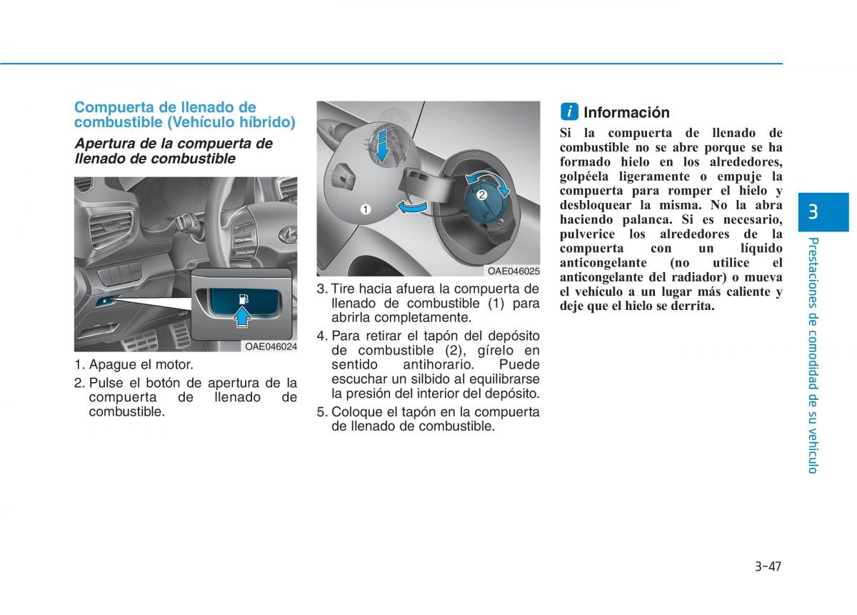 Hyundai Ioniq Hybrid manual del propietario / page 202