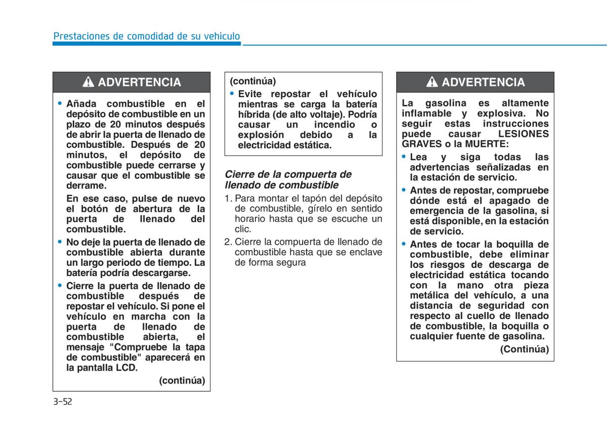 Hyundai Ioniq Hybrid manual del propietario / page 207