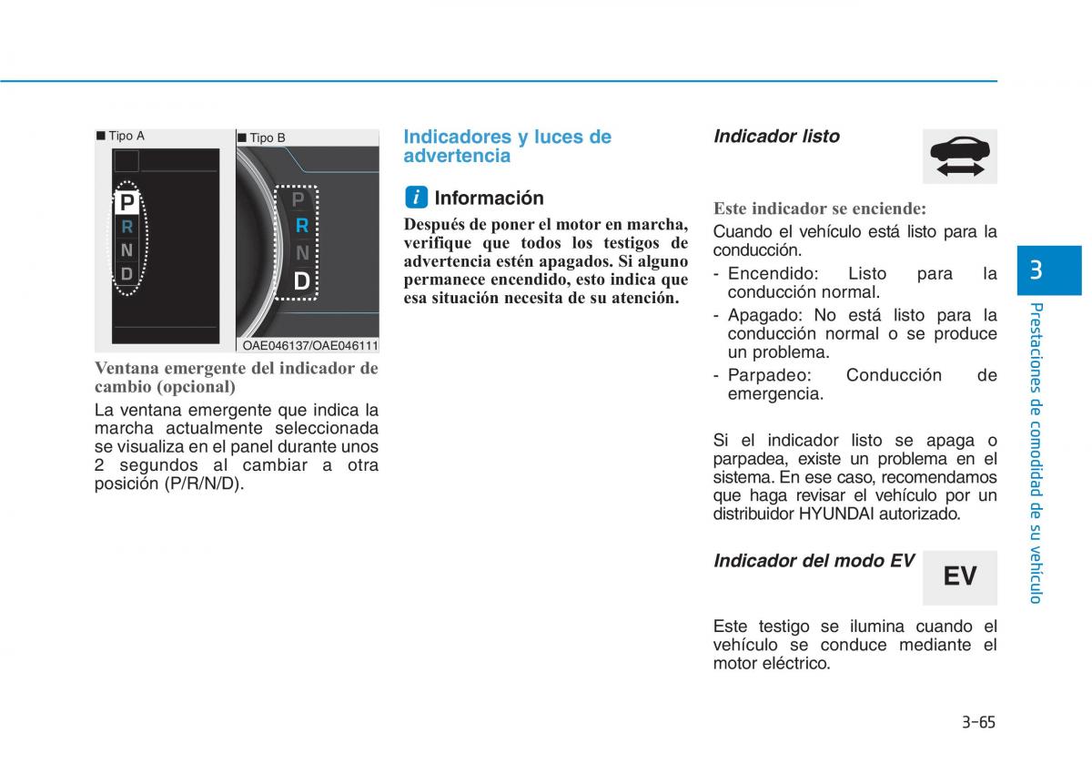 Hyundai Ioniq Hybrid manual del propietario / page 220