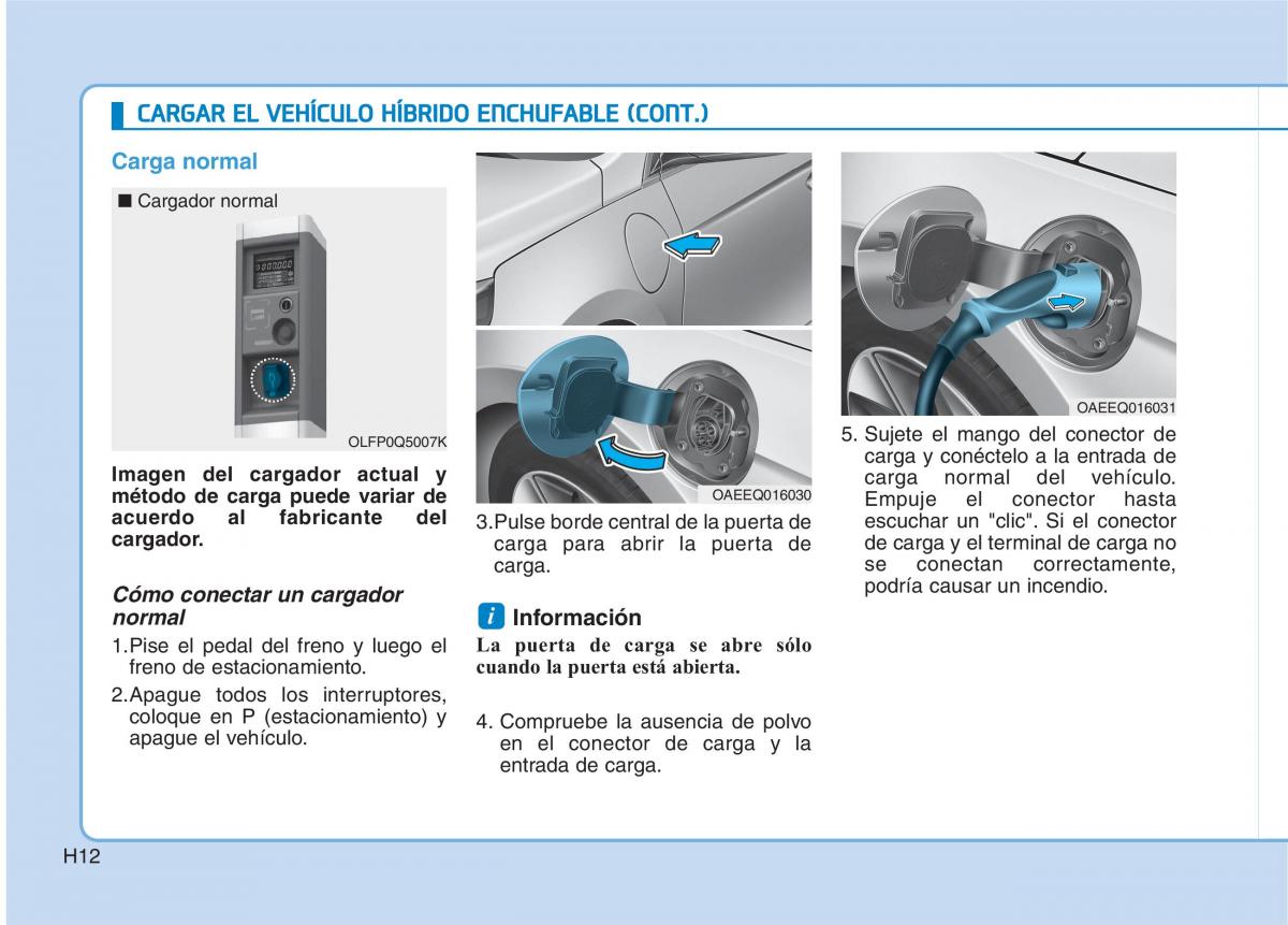 Hyundai Ioniq Hybrid manual del propietario / page 23