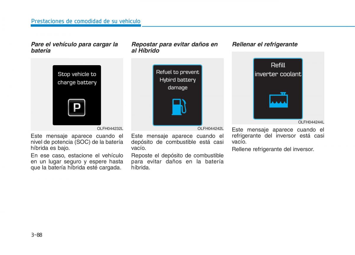 Hyundai Ioniq Hybrid manual del propietario / page 243