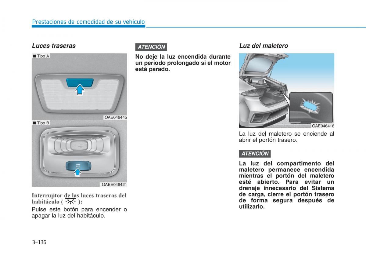 Hyundai Ioniq Hybrid manual del propietario / page 291