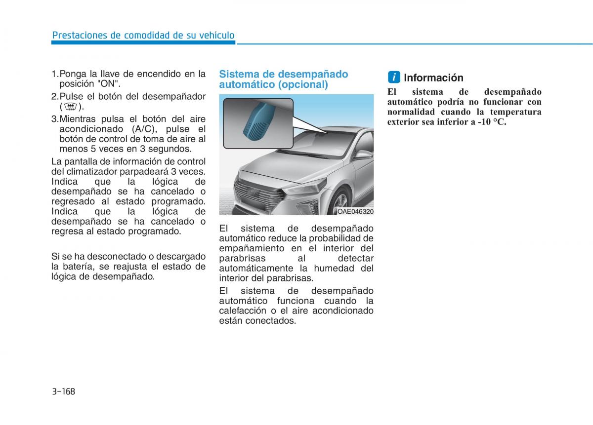 Hyundai Ioniq Hybrid manual del propietario / page 323