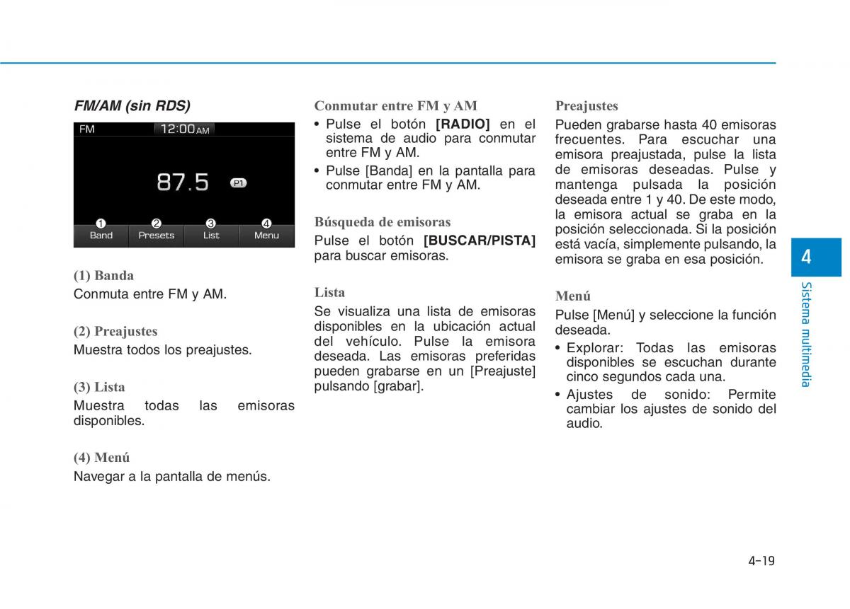 Hyundai Ioniq Hybrid manual del propietario / page 357