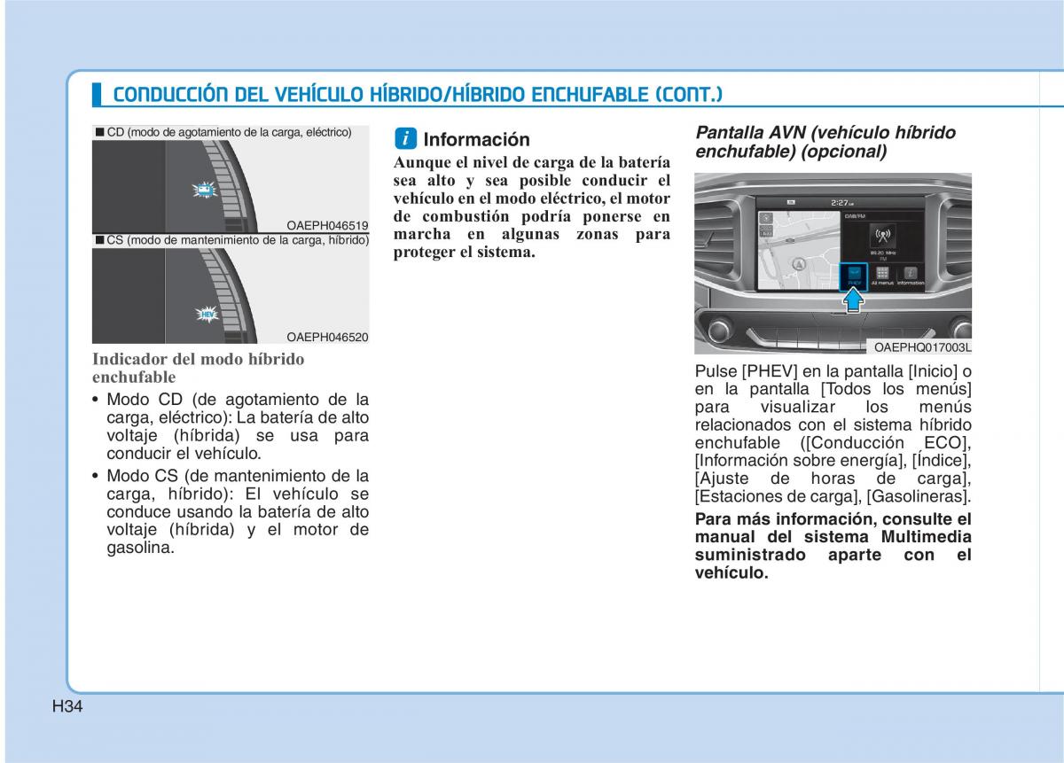 Hyundai Ioniq Hybrid manual del propietario / page 45