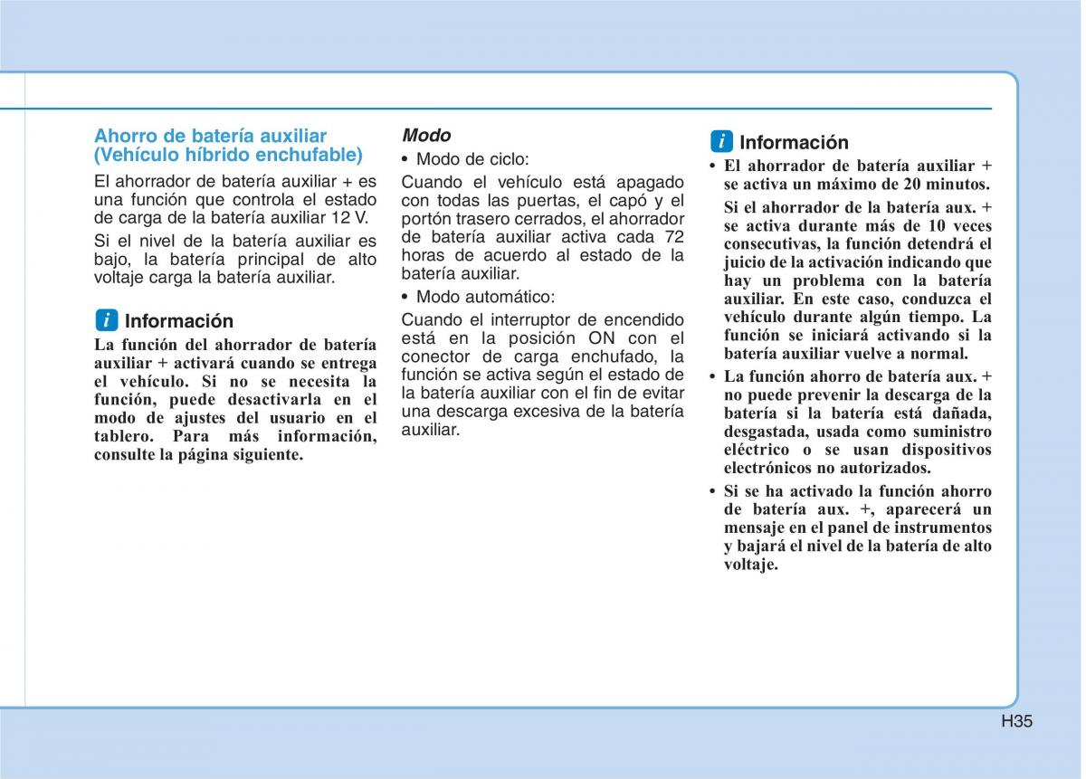 Hyundai Ioniq Hybrid manual del propietario / page 46