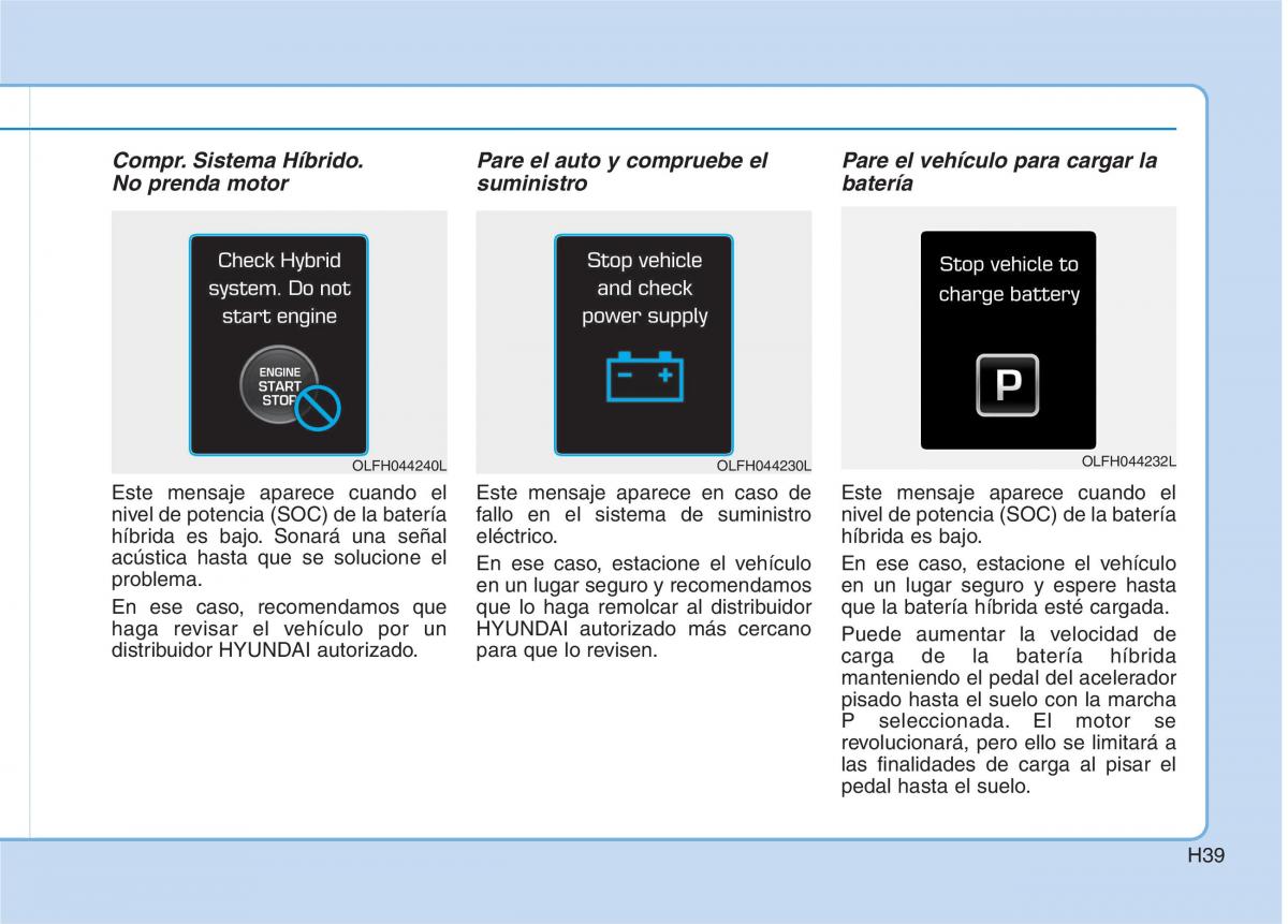 Hyundai Ioniq Hybrid manual del propietario / page 50