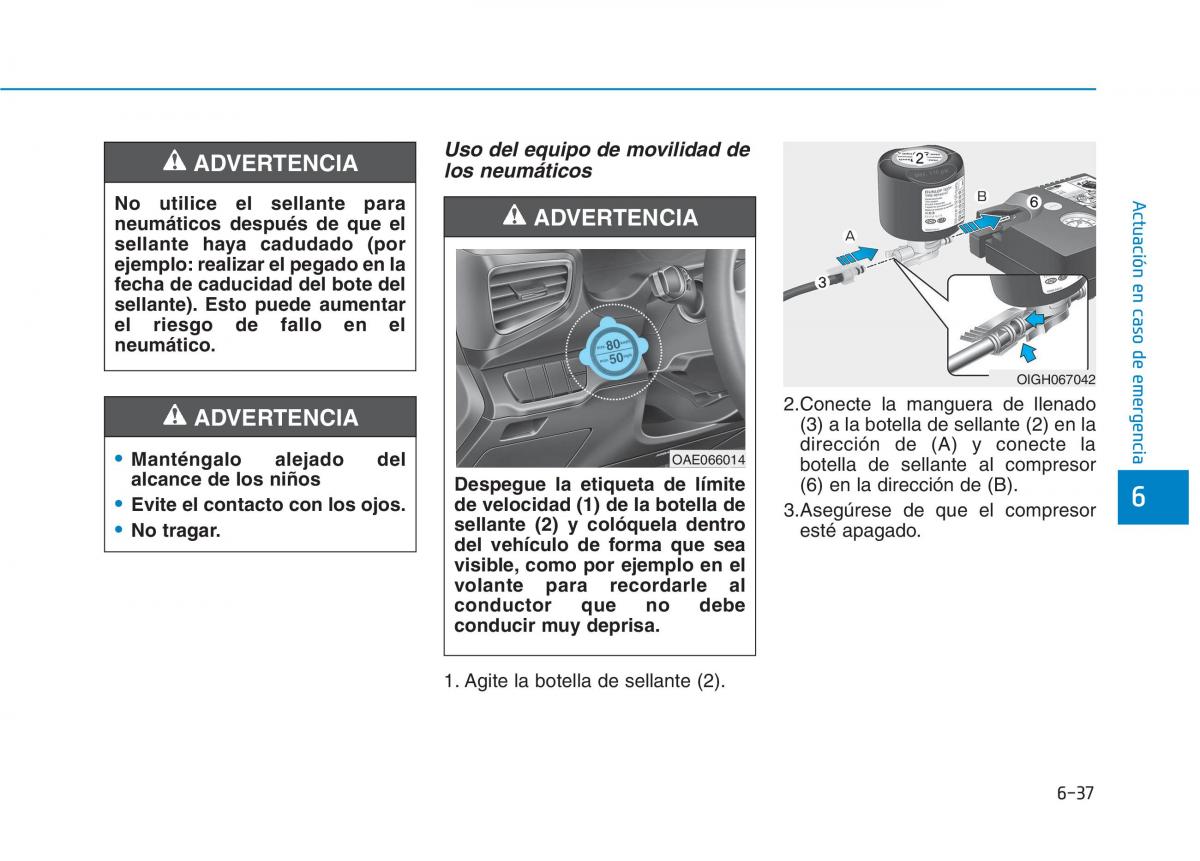 Hyundai Ioniq Hybrid manual del propietario / page 538