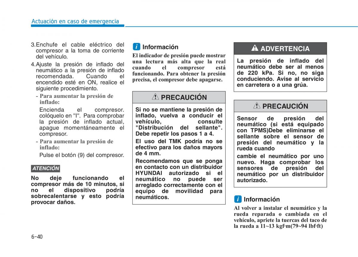 Hyundai Ioniq Hybrid manual del propietario / page 541