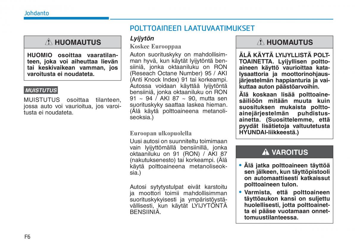 Hyundai Ioniq Hybrid omistajan kasikirja / page 6