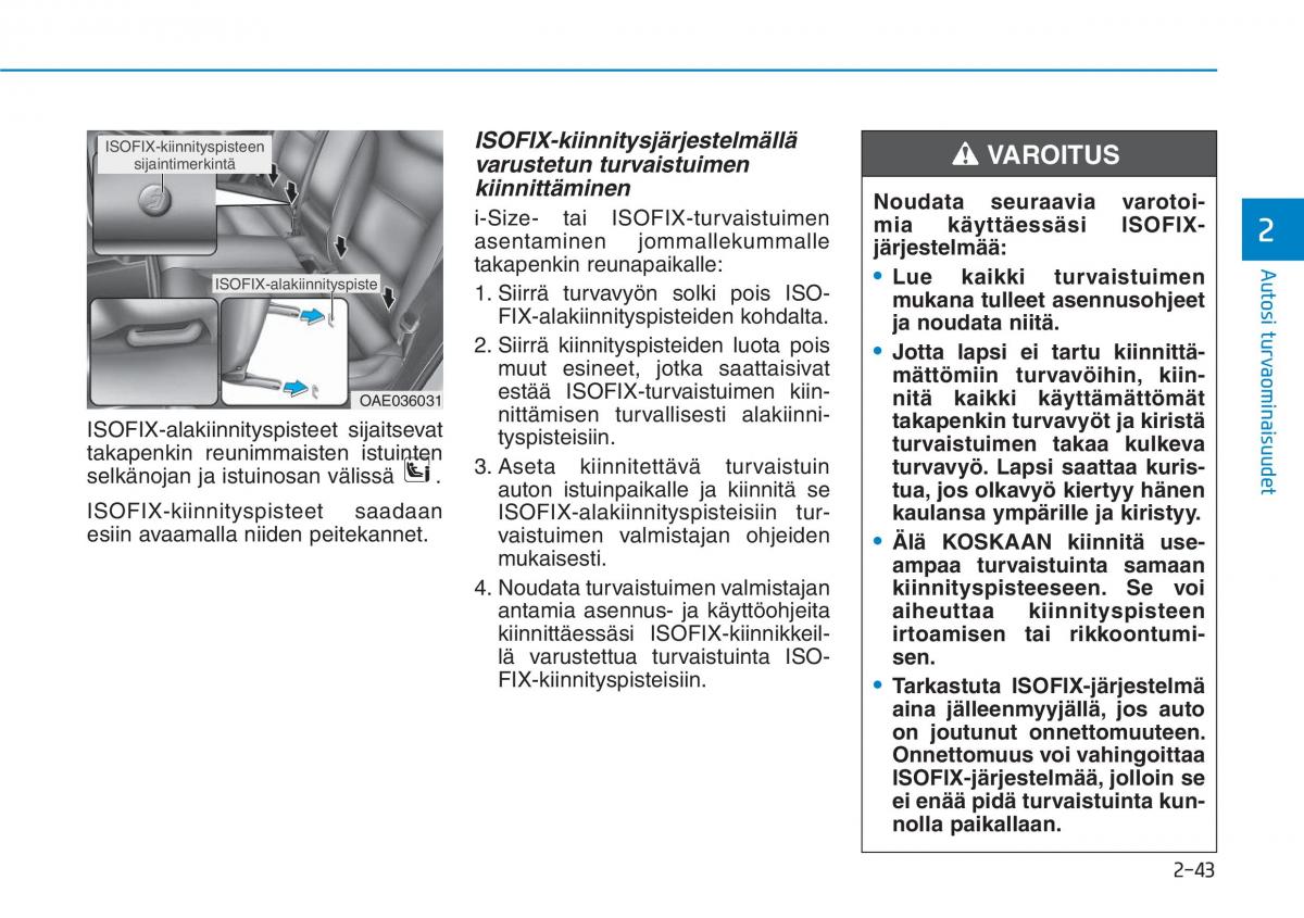 Hyundai Ioniq Hybrid omistajan kasikirja / page 61