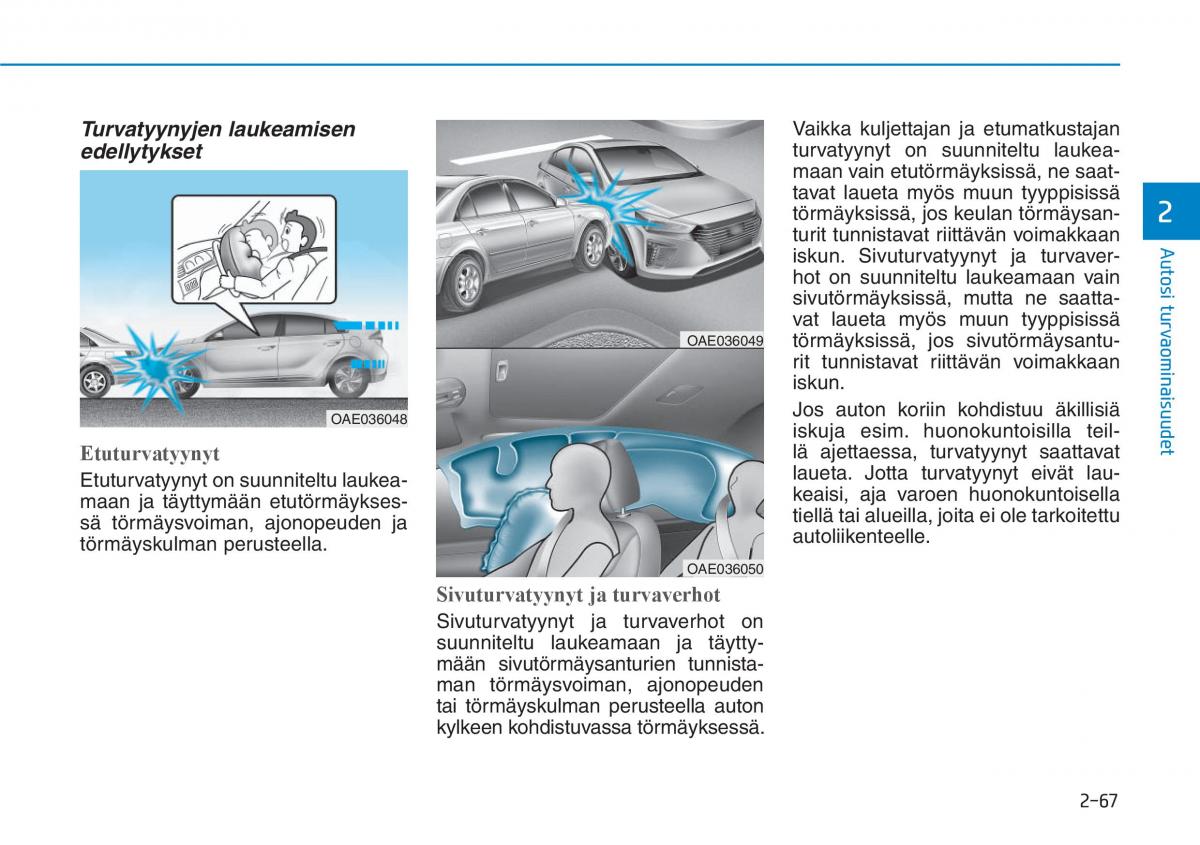 Hyundai Ioniq Hybrid omistajan kasikirja / page 85