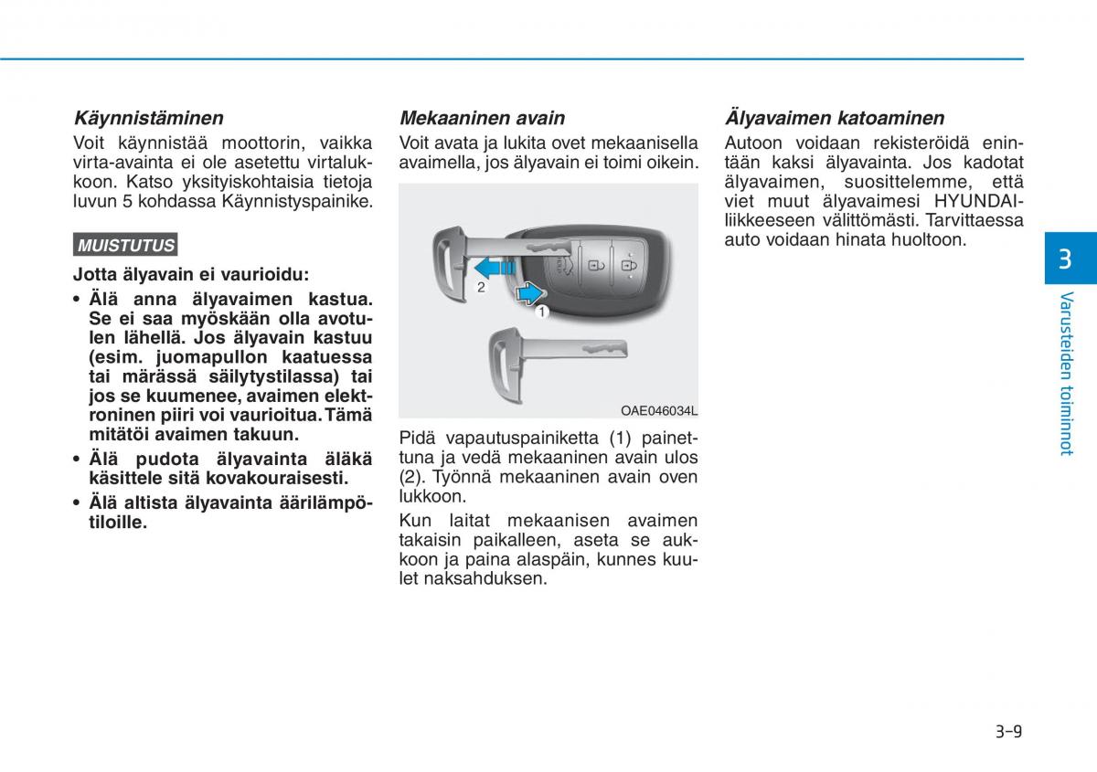 Hyundai Ioniq Hybrid omistajan kasikirja / page 99