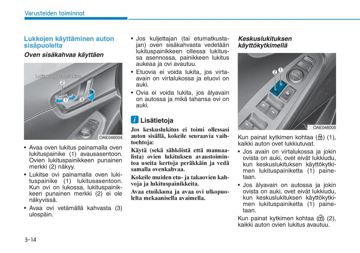 Hyundai Ioniq Hybrid omistajan kasikirja / page 104