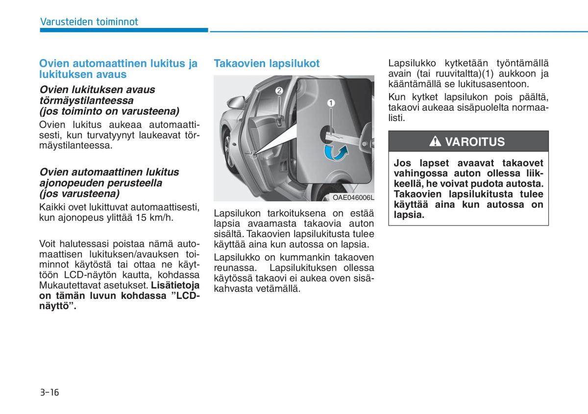 Hyundai Ioniq Hybrid omistajan kasikirja / page 106