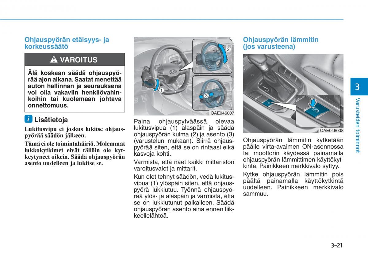 Hyundai Ioniq Hybrid omistajan kasikirja / page 111