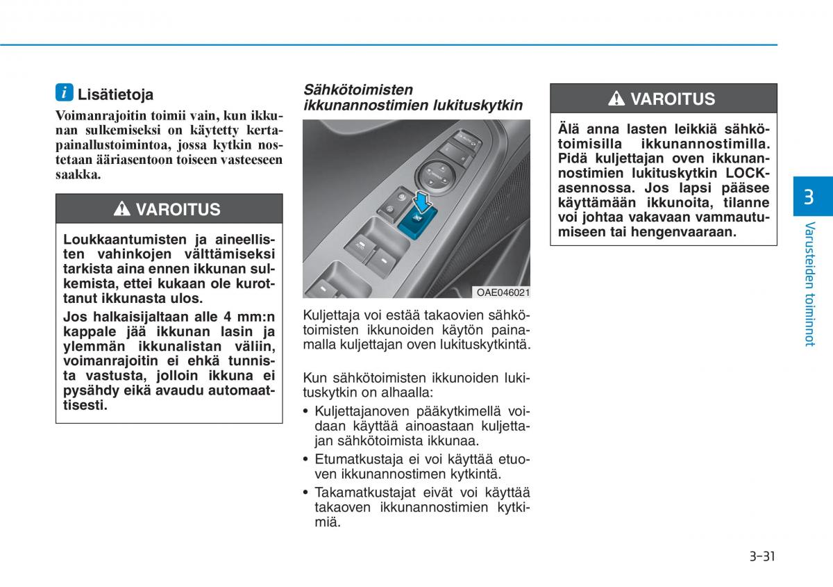 Hyundai Ioniq Hybrid omistajan kasikirja / page 121