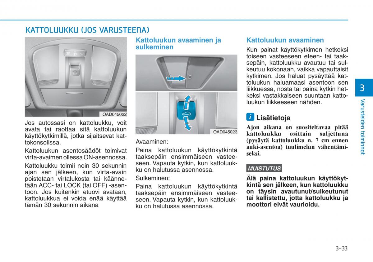 Hyundai Ioniq Hybrid omistajan kasikirja / page 123