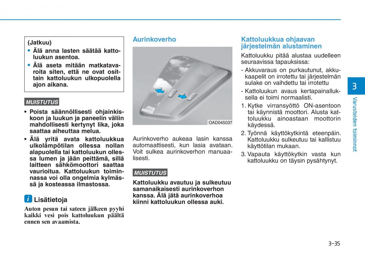 Hyundai Ioniq Hybrid omistajan kasikirja / page 125