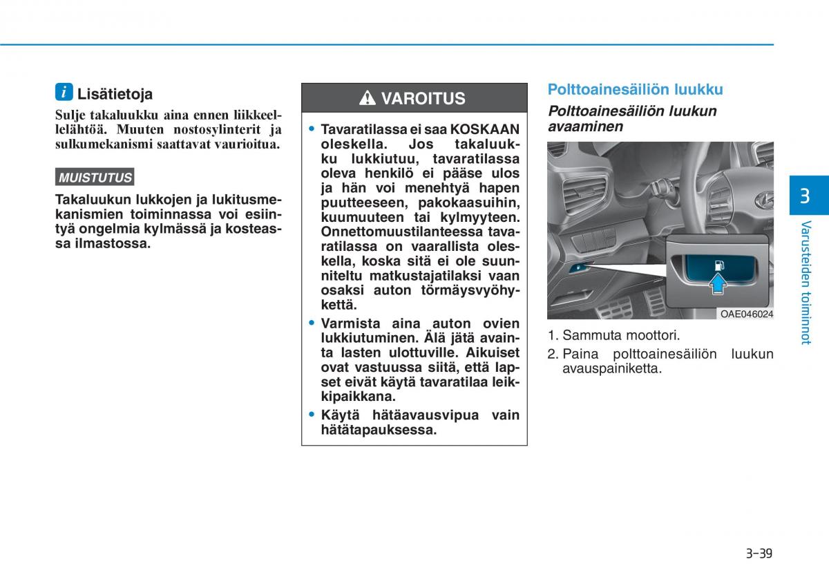 Hyundai Ioniq Hybrid omistajan kasikirja / page 129