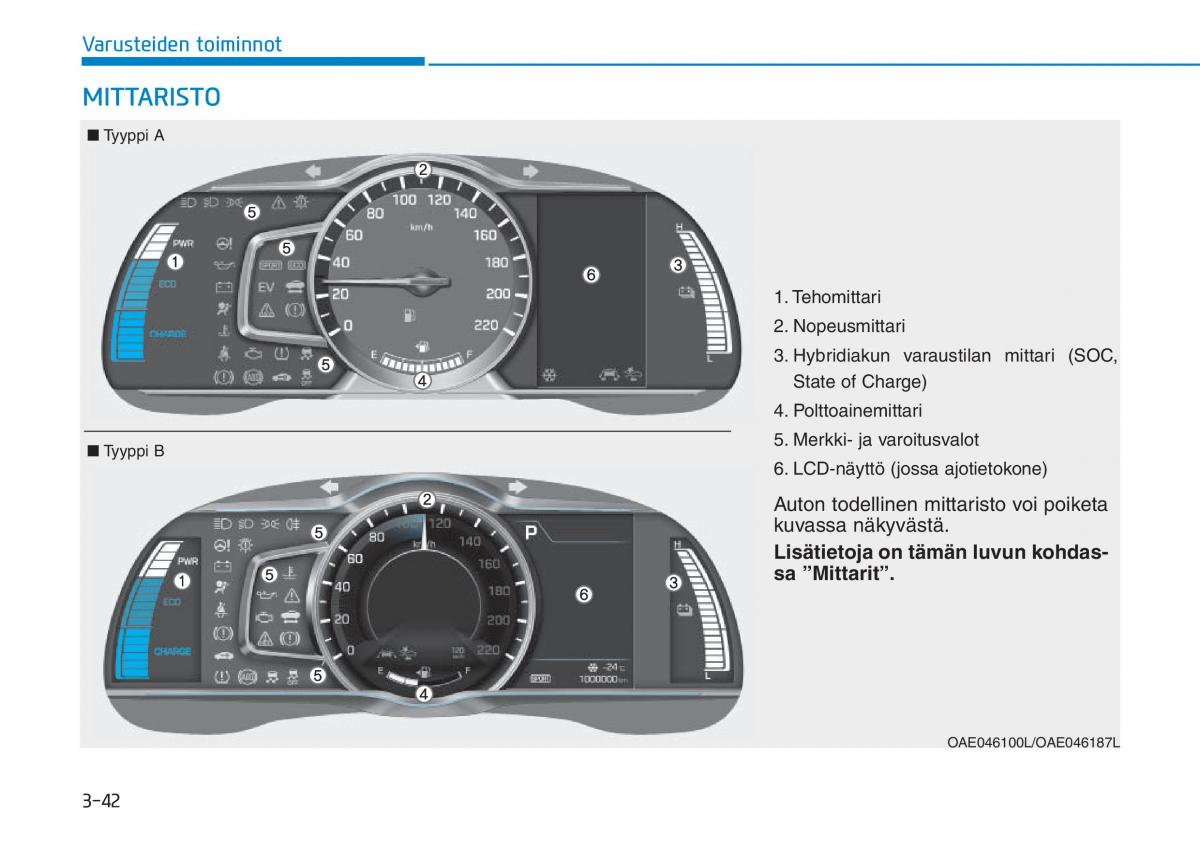 Hyundai Ioniq Hybrid omistajan kasikirja / page 132