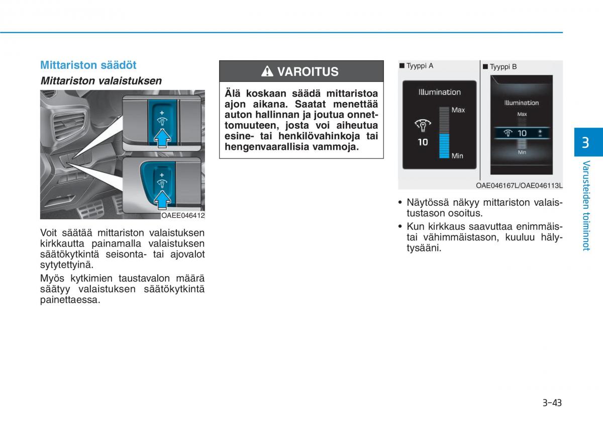 Hyundai Ioniq Hybrid omistajan kasikirja / page 133