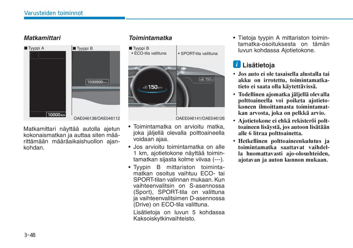 Hyundai Ioniq Hybrid omistajan kasikirja / page 138