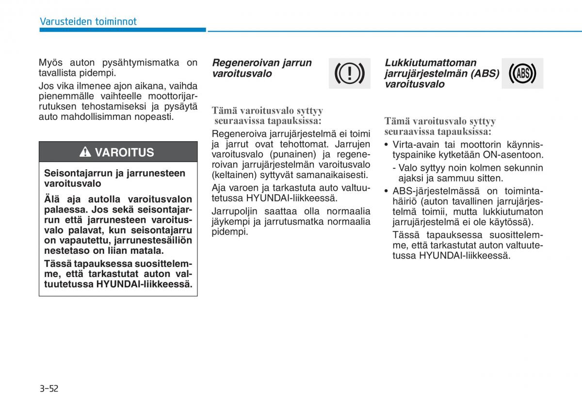 Hyundai Ioniq Hybrid omistajan kasikirja / page 142