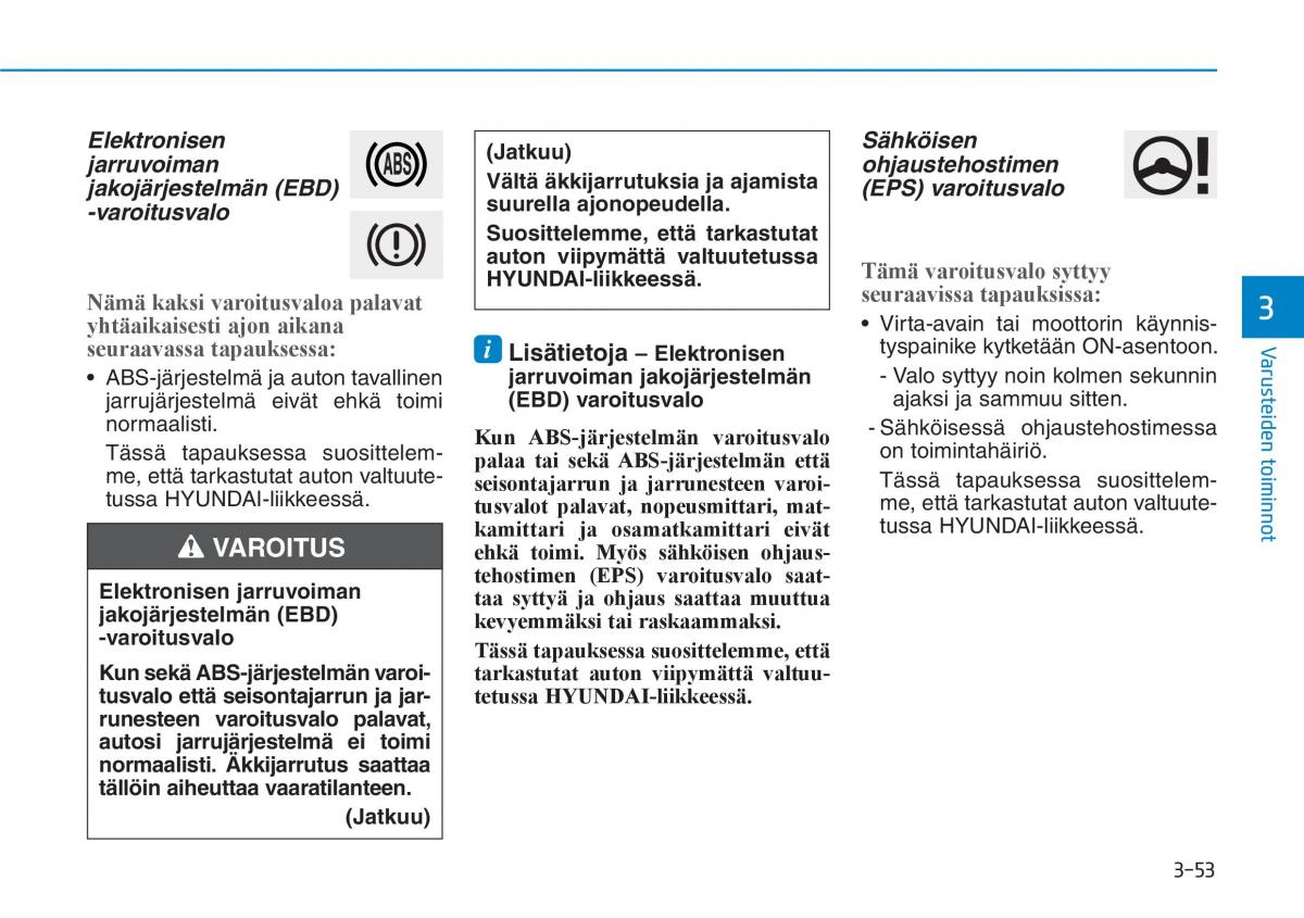 Hyundai Ioniq Hybrid omistajan kasikirja / page 143