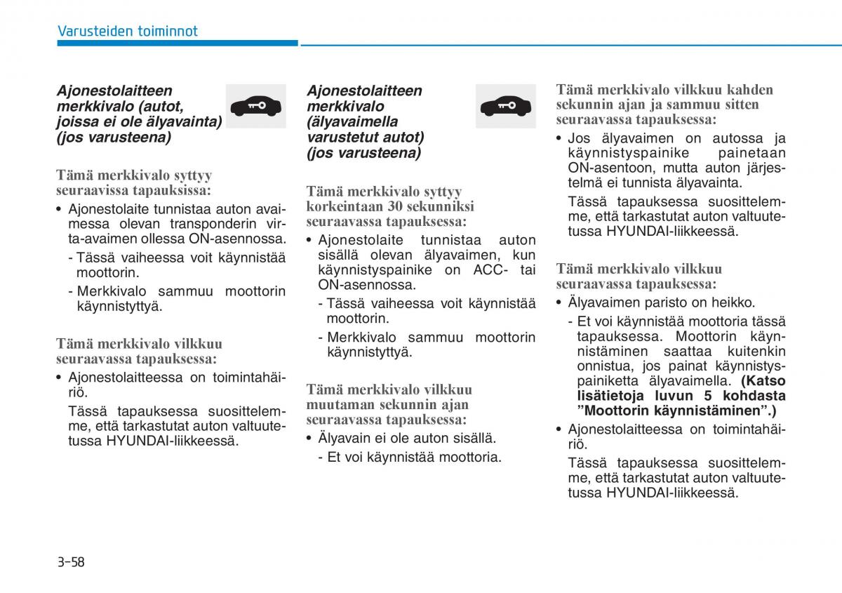 Hyundai Ioniq Hybrid omistajan kasikirja / page 148